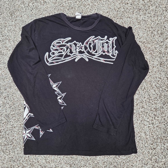 No Fear SoCal Long Sleeve black Graphic T-Shirt Men's XXL - Picture 1 of 4